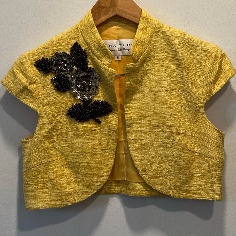 Yellow Trina Turk Shrug